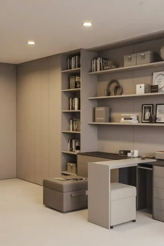 Family Basement with Smart Storage Solutions