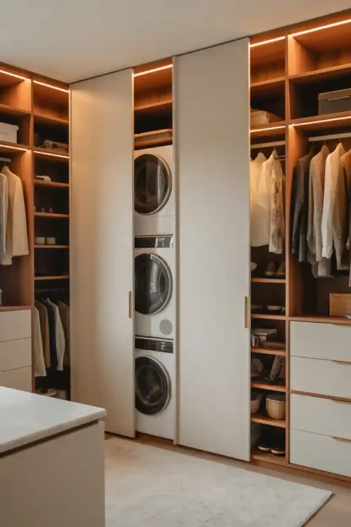 Integrate Laundry Into a Walk-In Closet