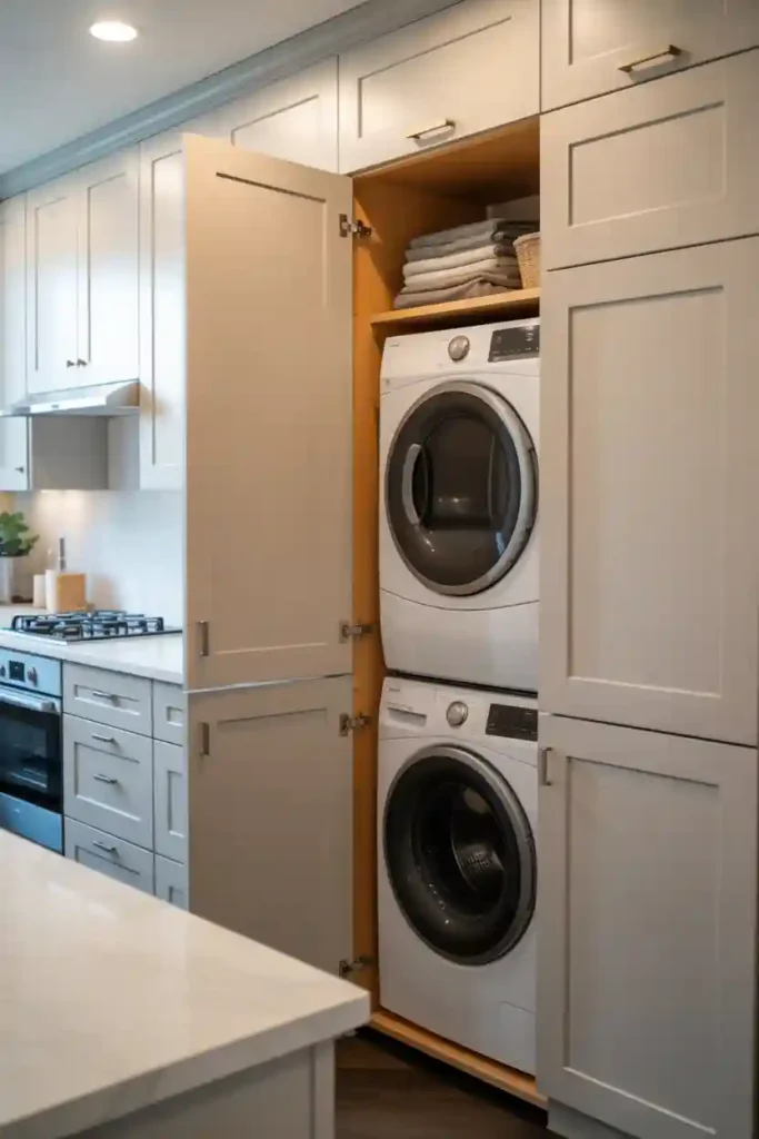 Kitchen Cabinet Laundry Closet