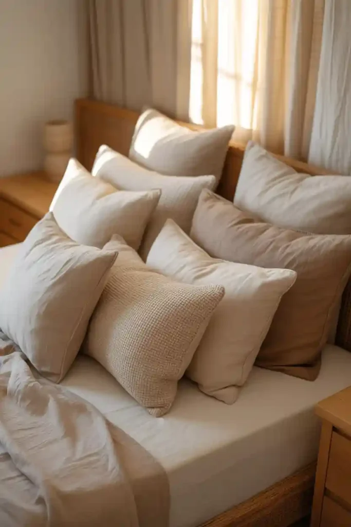 Layered Pillows for Comfort and Softness