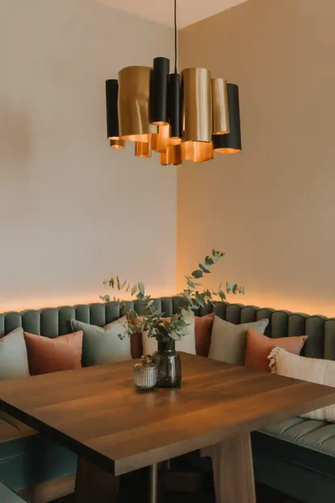 Statement Lighting Dining Nook