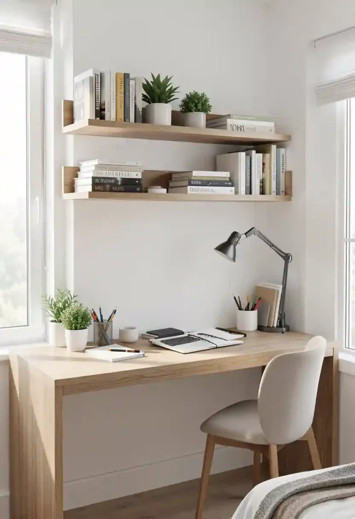 Bookshelf Above Desk