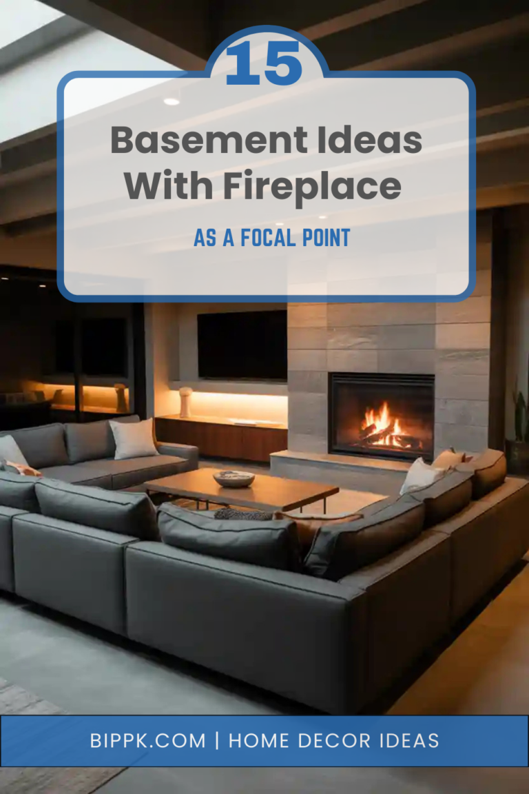 15 Basement Ideas With Fireplace as a Focal Point