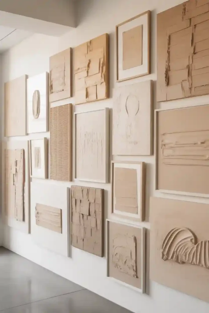 Monochromatic Gallery Wall