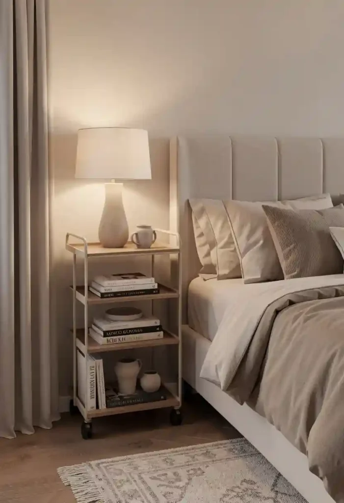 Rolling Bookshelf Cart