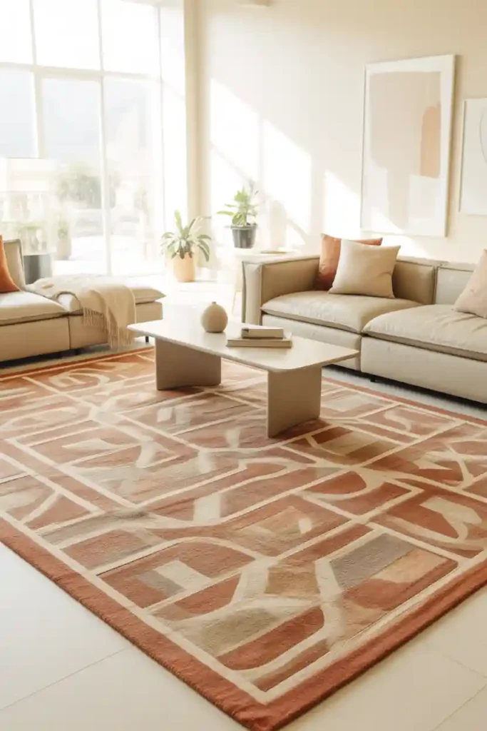 Add a Statement Area Rug to Redefine the Space