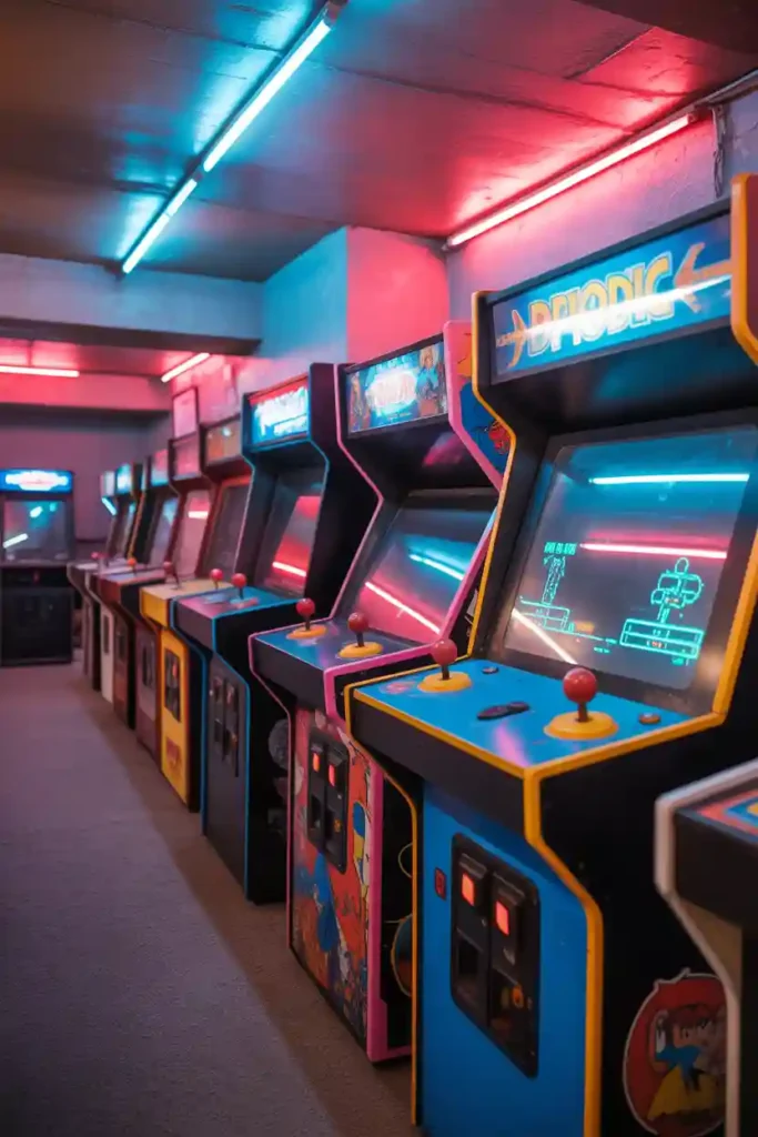  Classic Arcade-Inspired Game Room