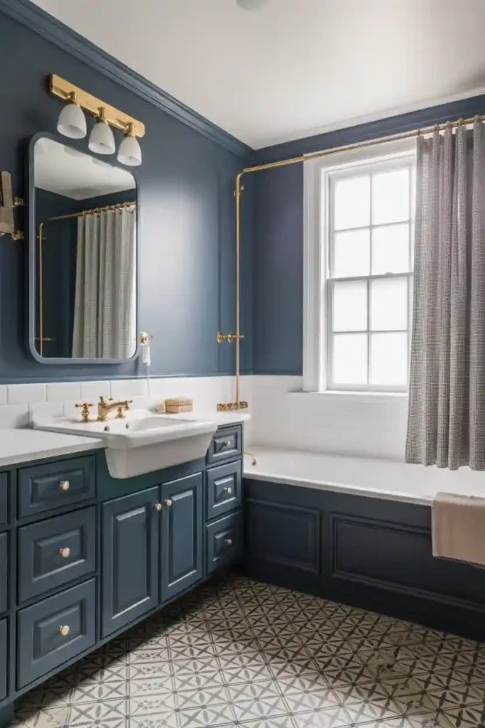 Classic Navy and White Combination