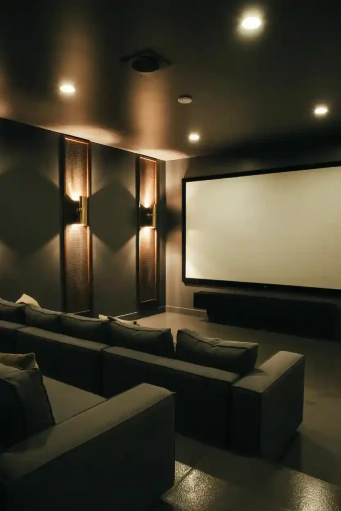 Design a Home Theater with Clean Lines