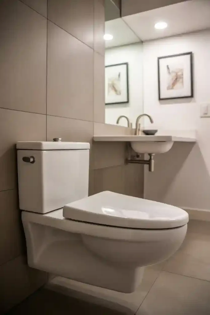 Floating Toilet and Sink