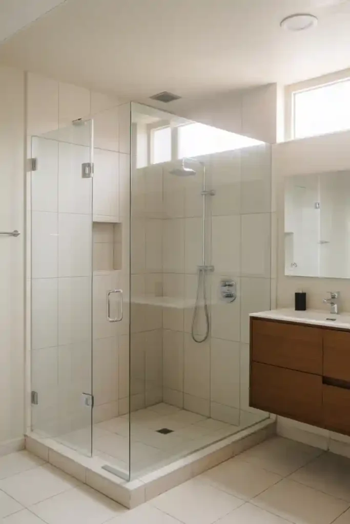 Frameless Glass Shower Enclosure