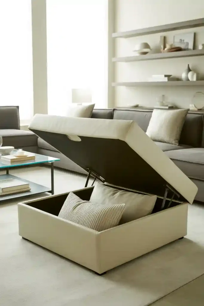 Hidden Storage Ottomans