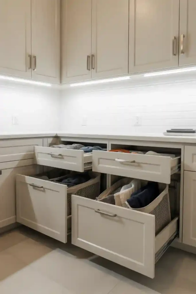 Pull-Out Hamper Cabinets