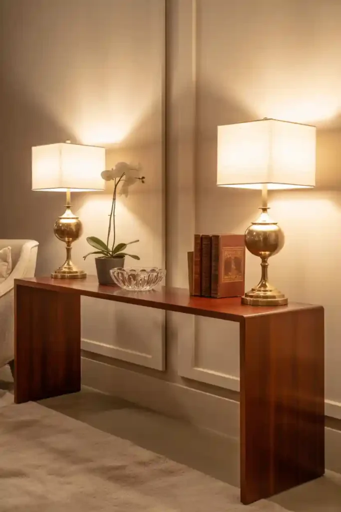 Use Matching Lamps for Symmetry