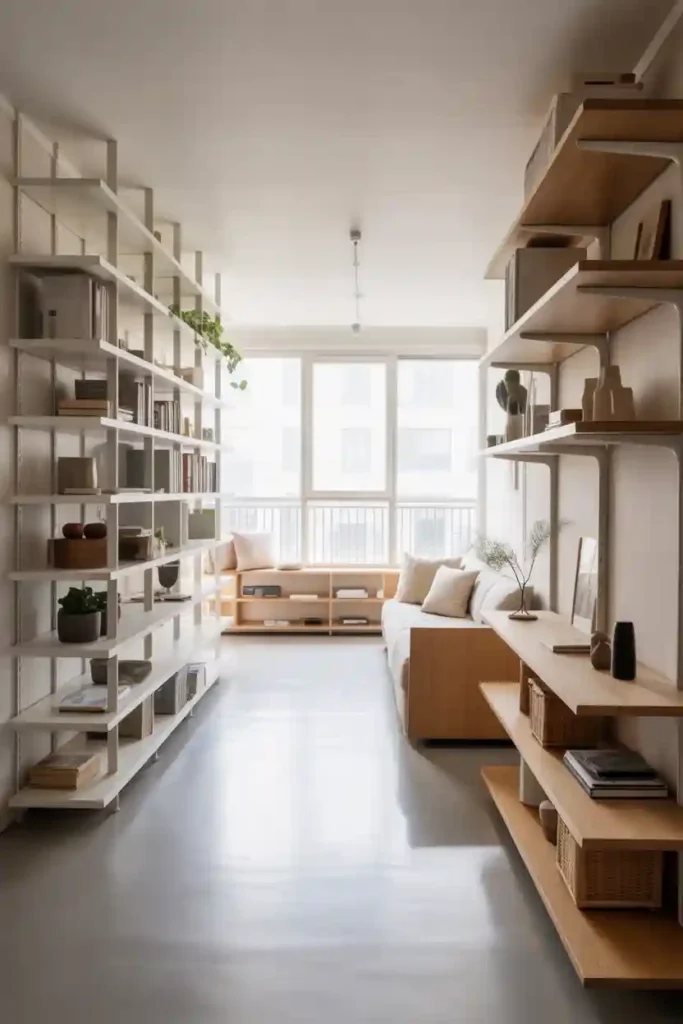 Vertical Storage to Maximize Wall Space