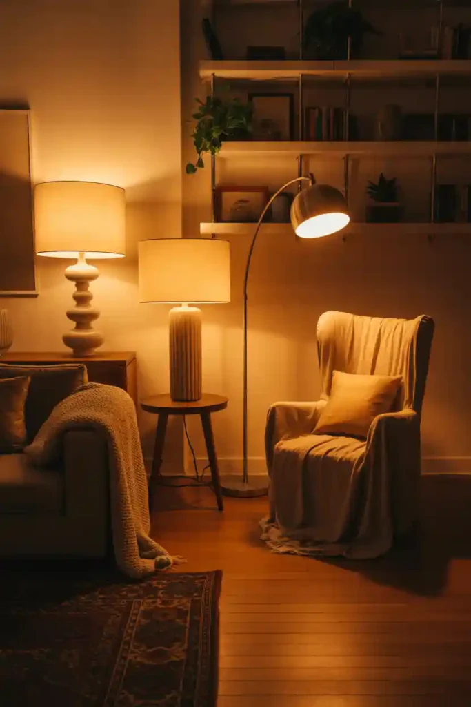 Warm Lighting Instead of Harsh Overhead Lights