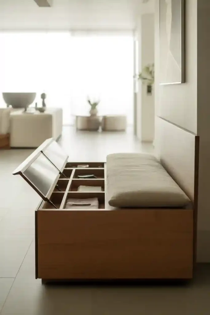 Wooden Storage Bench