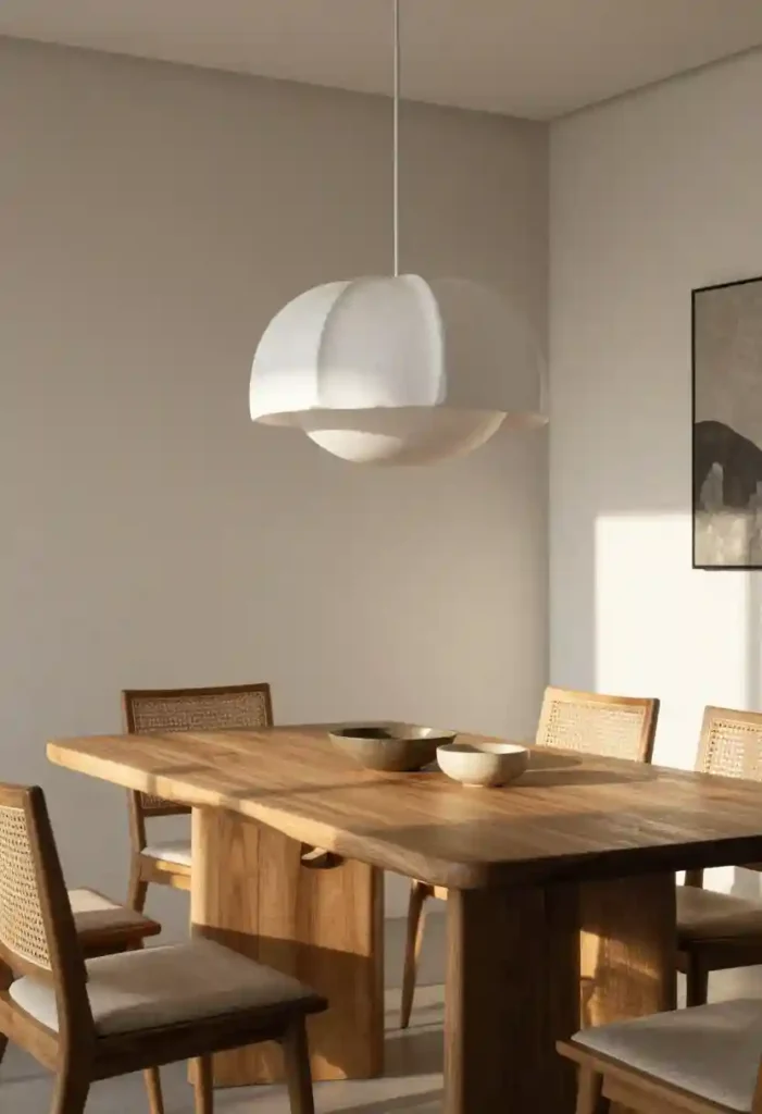 Contemporary Lighting Over Traditional Furniture