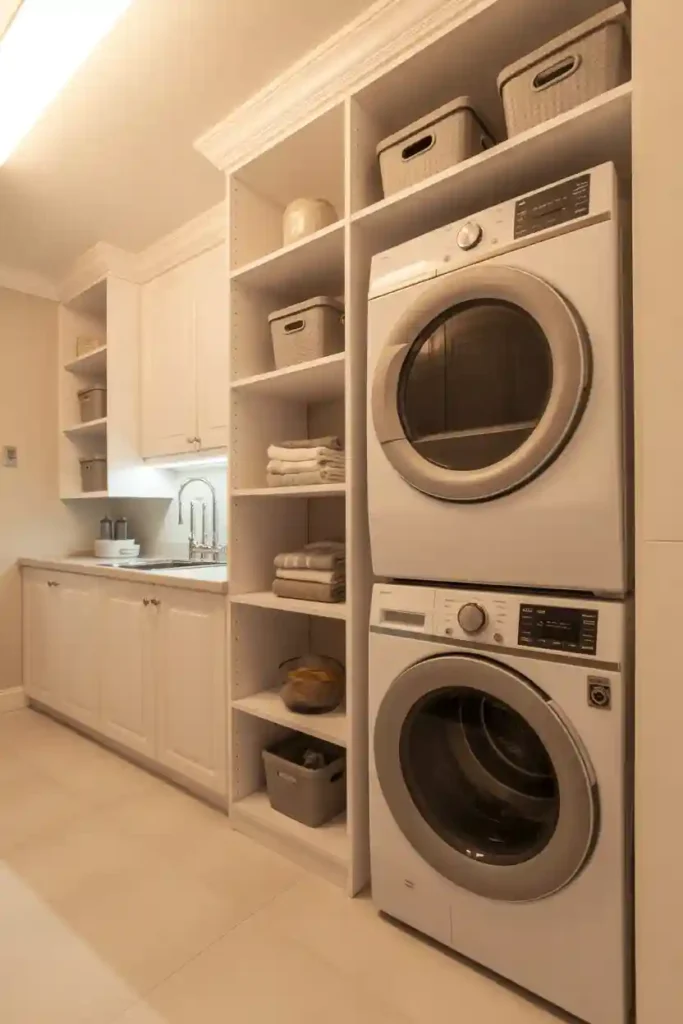 Floor-to-Ceiling Built-In Shelving