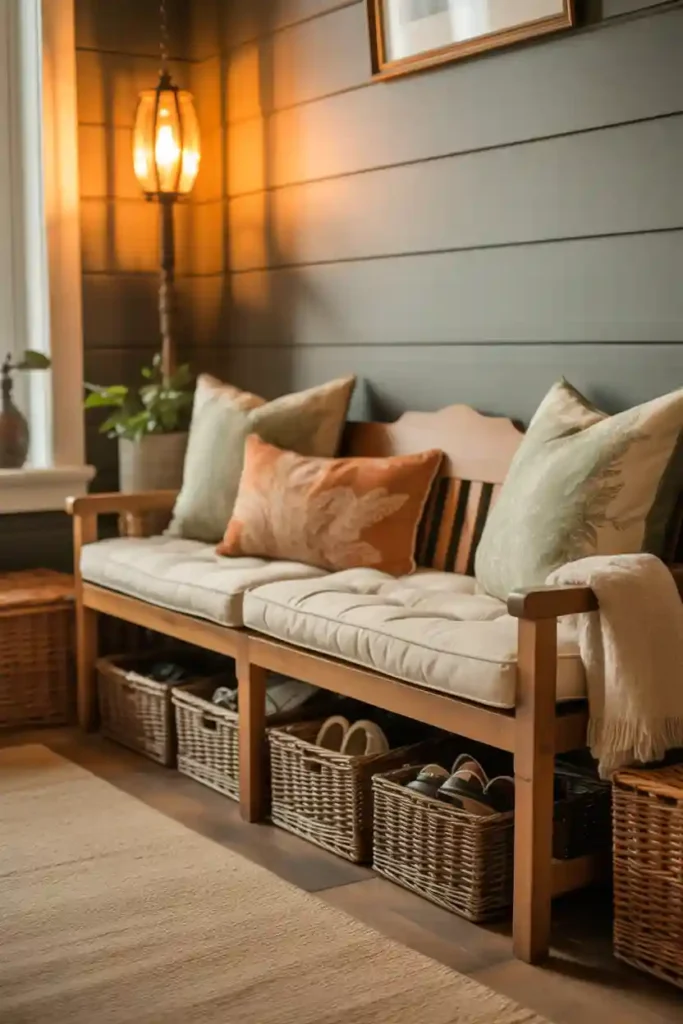 Functional Entryway Bench Styling