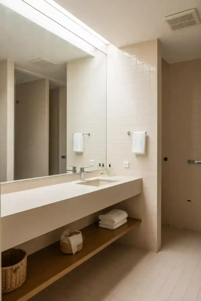  Large Mirror to Enhance Light and Space