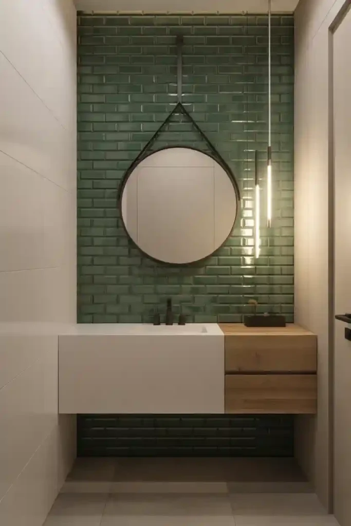 Bold Tile Accent Wall