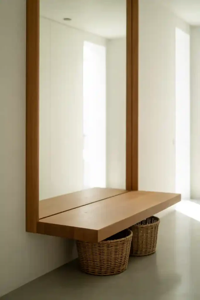 Floating Entryway Bench