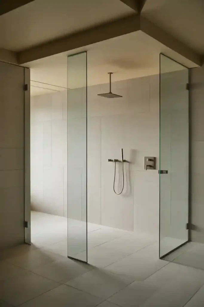 Frameless Glass Shower Enclosure