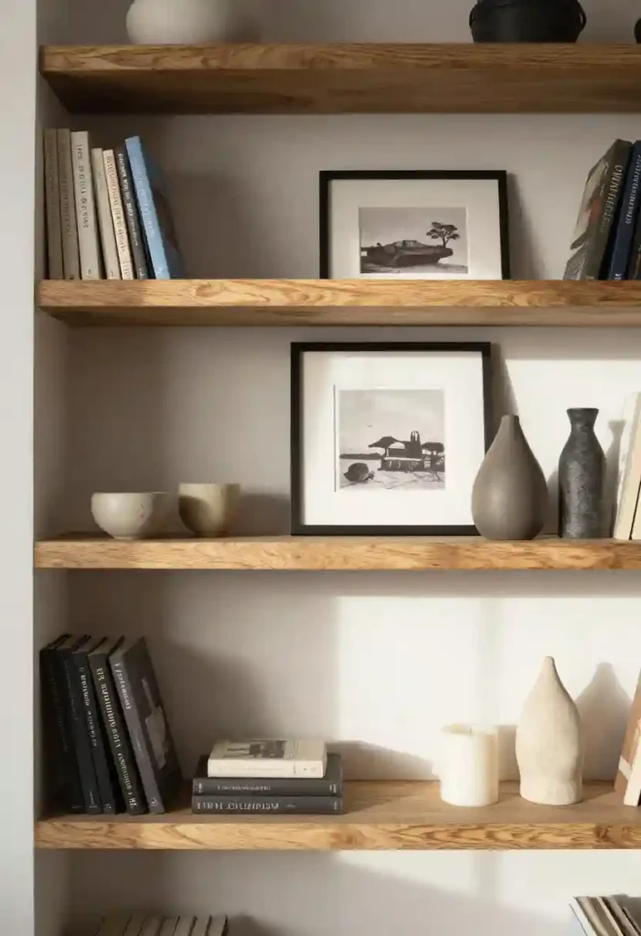 Layer Artwork on Bookshelves
