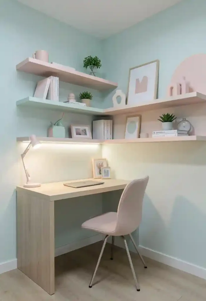 Small Corner Office Design