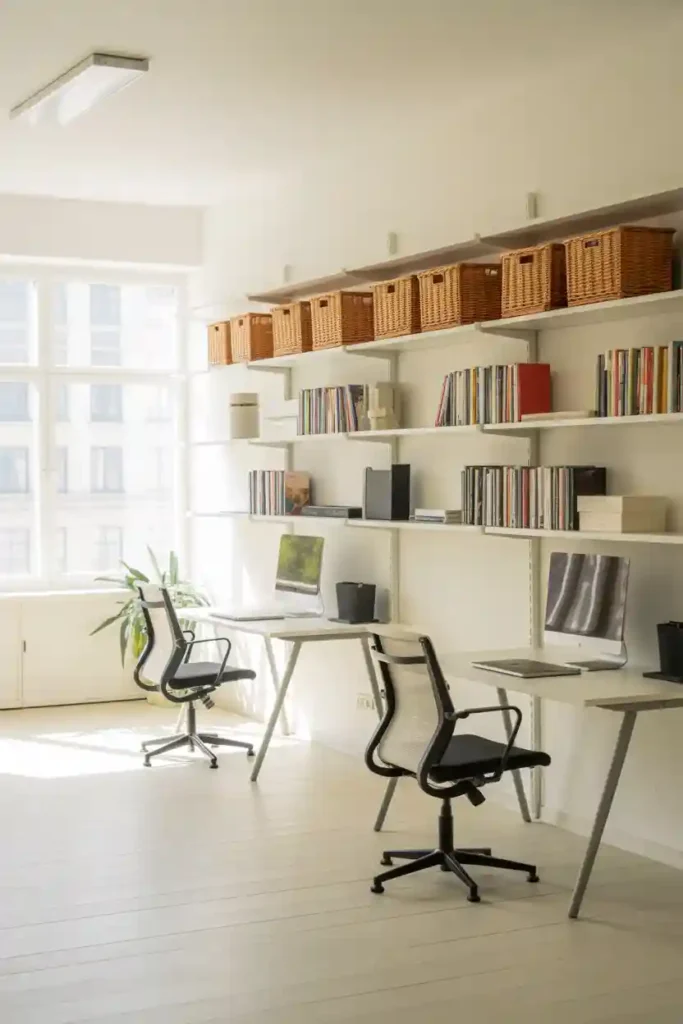 Wall-Mounted Shelving for Vertical Space