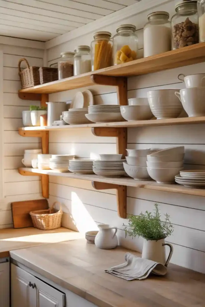  Add Open Shelving for Function and Style