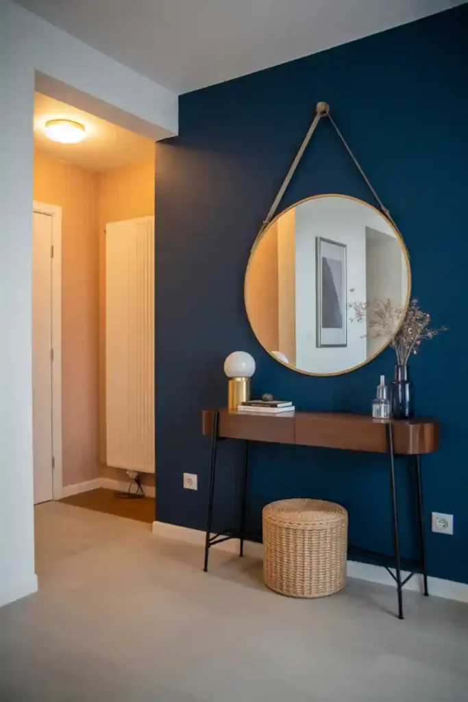 Bold Accent Wall with Paint or Wallpaper