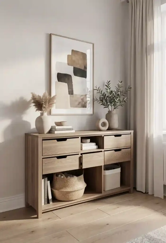 Console Table with Concealed Storage