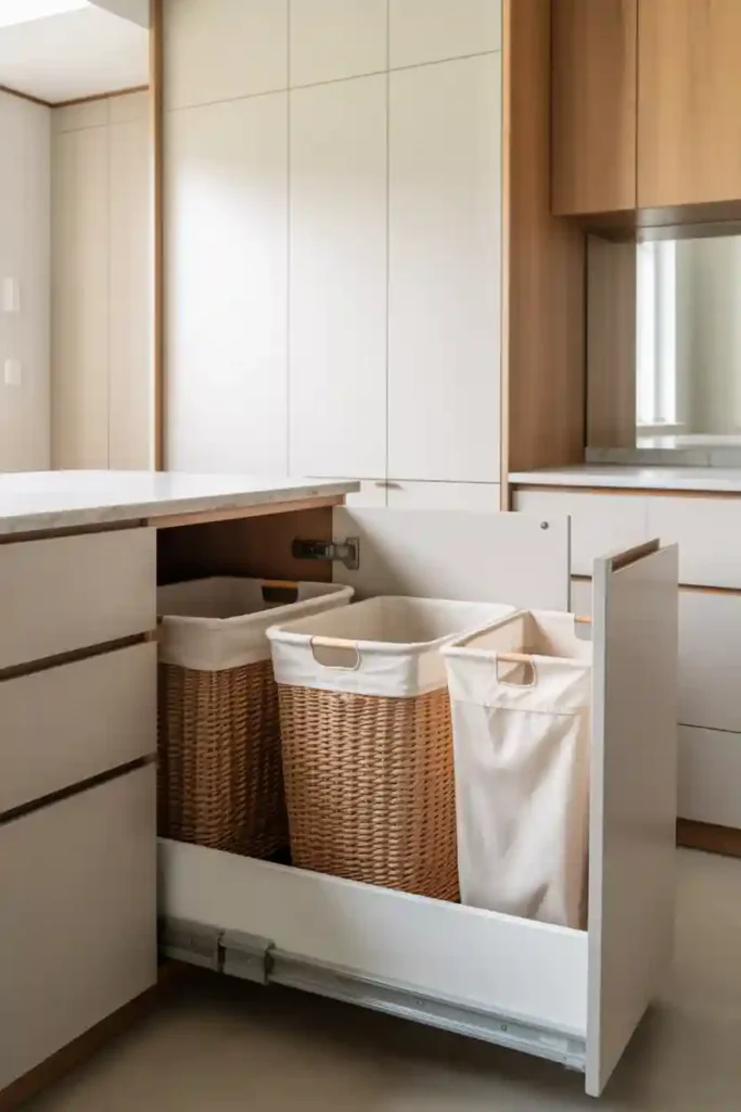 Hidden Laundry Hampers