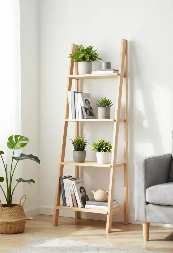Ladder-Style Bookshelves