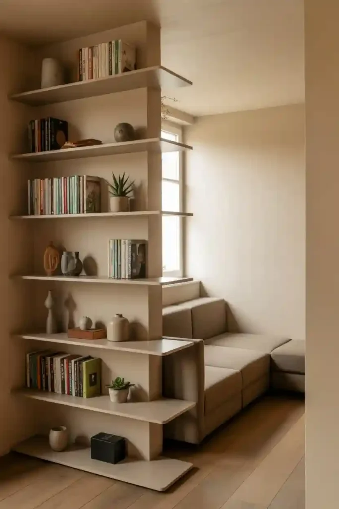 Use Corner Shelving Units