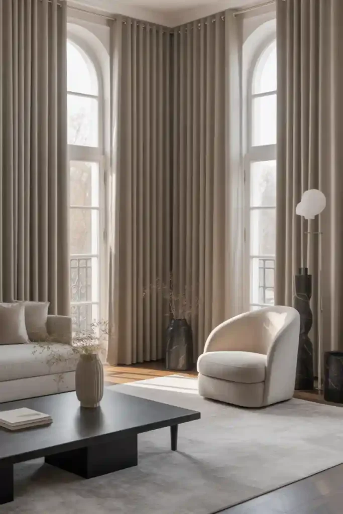  Add Floor-Length Curtains for Instant Elegance