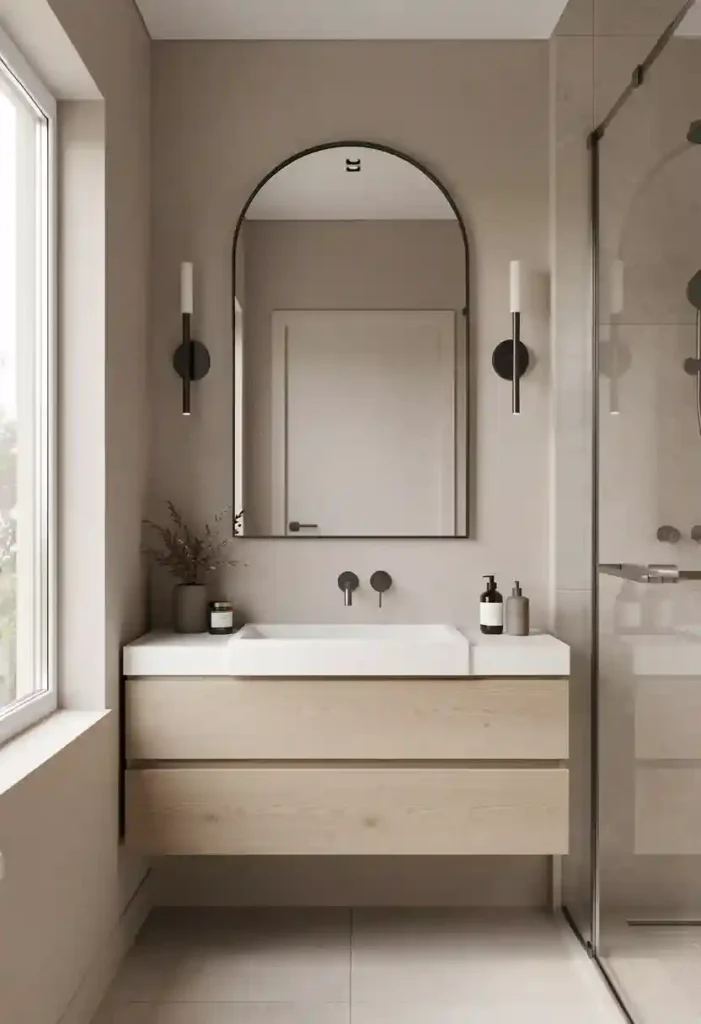 Arched Mirror for Architectural Height