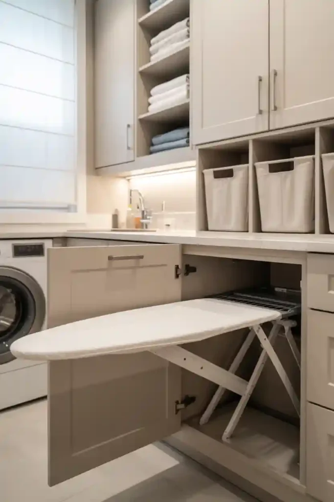 Cabinets with Built-In Ironing Boards