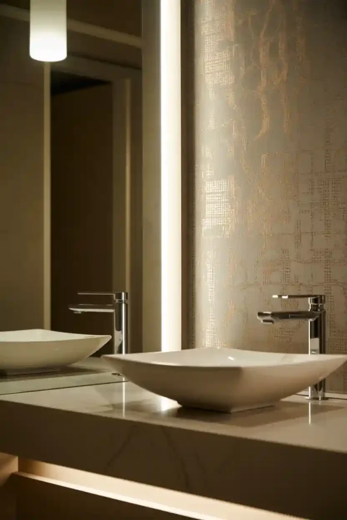 Metallic Accent Wallpaper