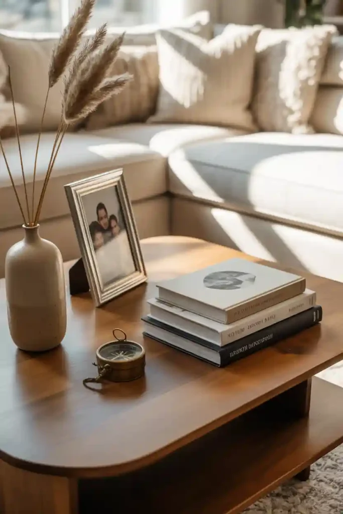 Mix Decorative Objects with Personal Items