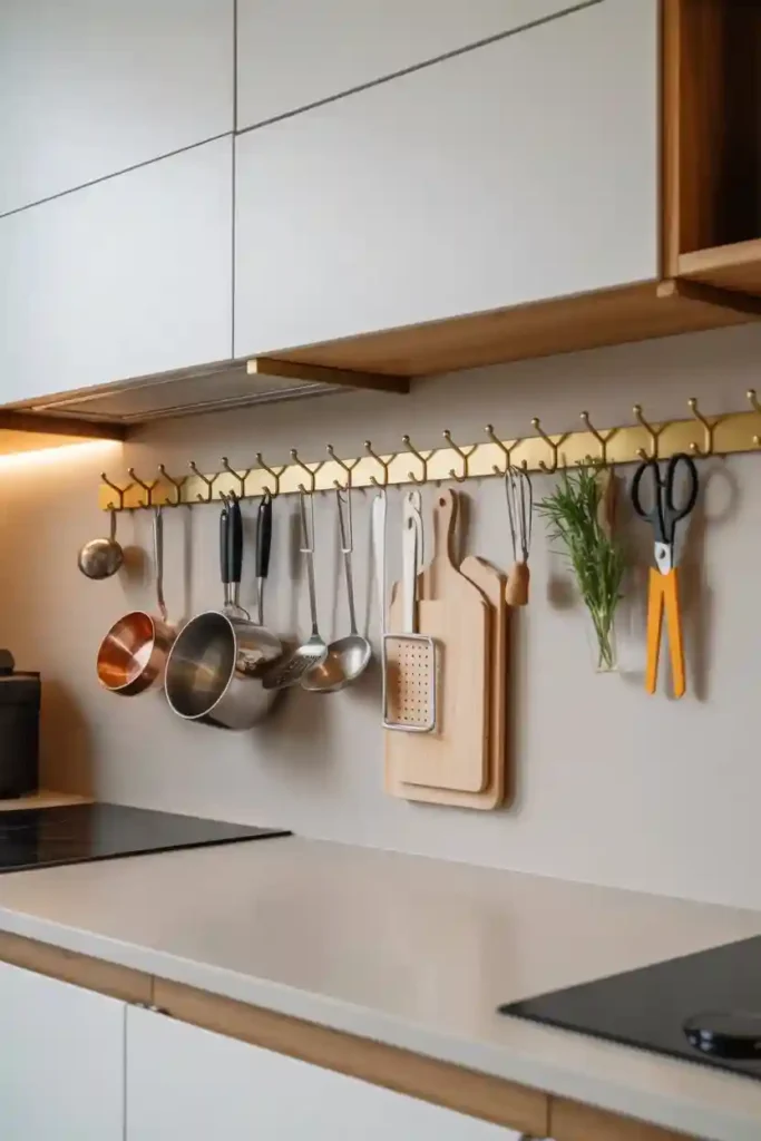 Opt for Wall-Mounted Hooks and Pegboards
