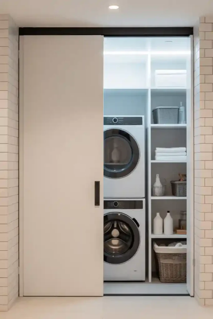 Pocket Door Laundry Closet