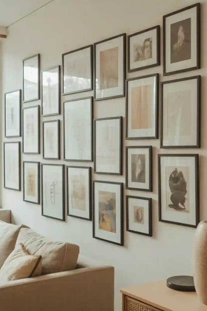 Same-Size Frame Gallery Wall