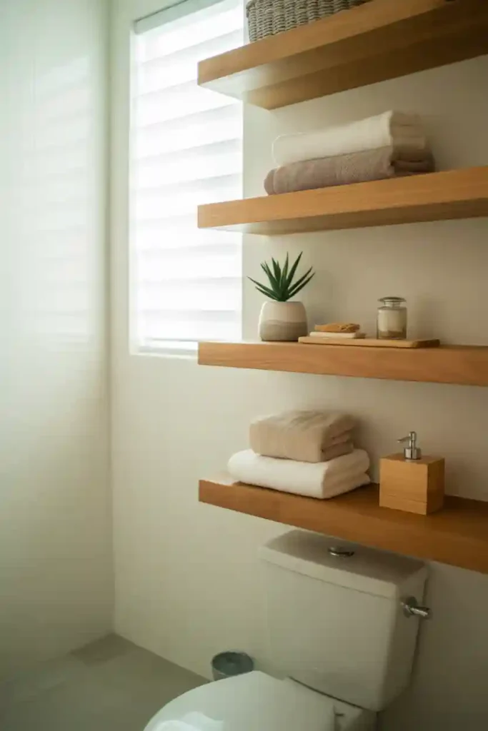 Floating Shelves for Additional Storage