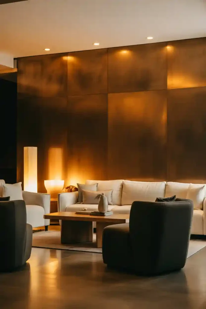 Metallic or Pearl Finish Walls