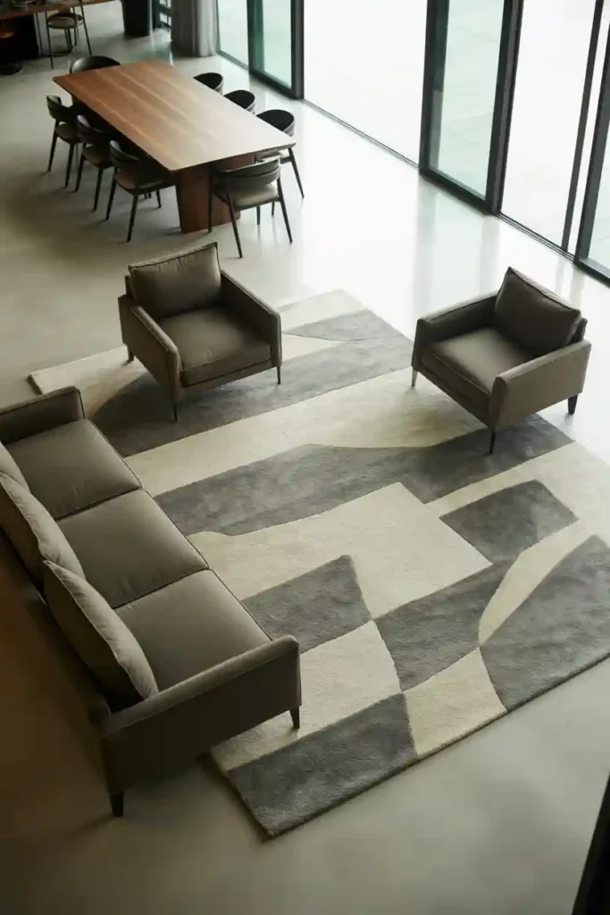  Rug Defining an Open Plan Zone