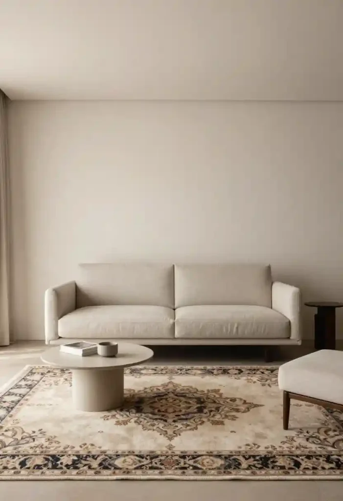 Traditional Rugs in a Modern Layout