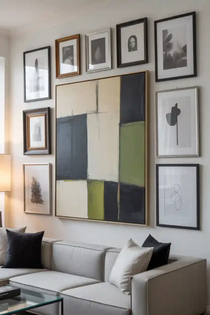 Center-Anchored Gallery Wall